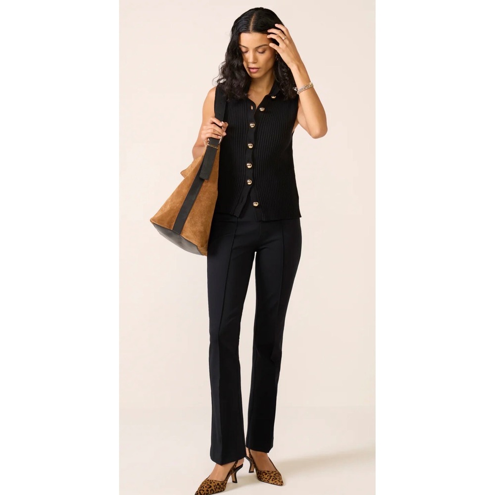 Spanx The Perfect Collection Ponte Micro Flare Pants Black XS 20792R New